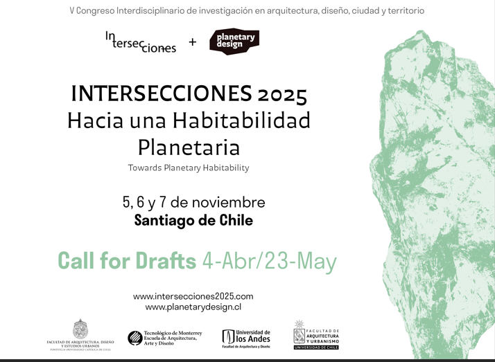 DI_UAEMex's tweet photo. I N V I T A C I Ó N
V Congreso interdisciplinario de arquitectura, diseño, ciudad y territorio Intersecciones 2025: hacia una habitabilidad planetaria.
📅5, 6 Y  7 de noviembre.
Consulta la convocatoria completa👇
https://t.co/HS6BqIfZv3
#SomosUAEMéx💚💛 https://t.co/MelelB3yG3
