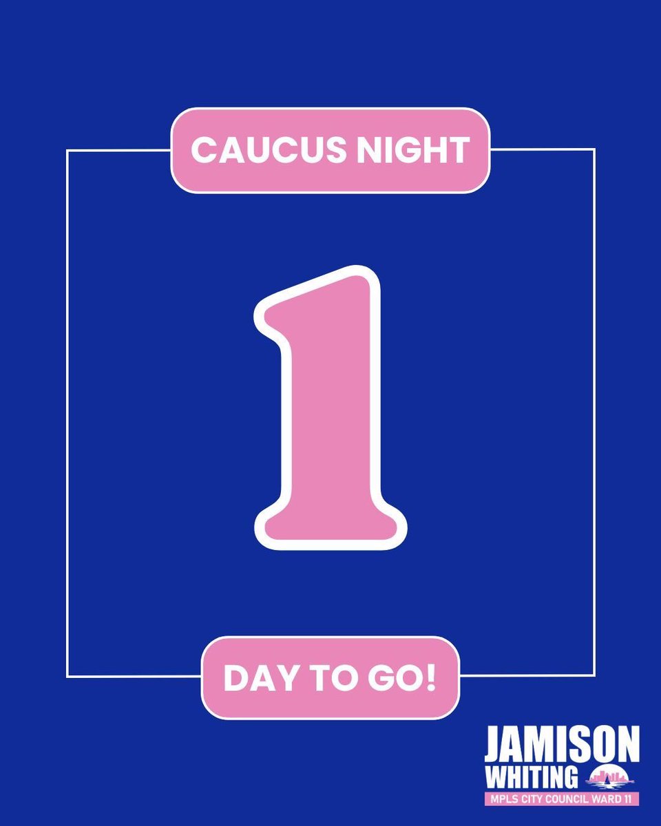 JamisonWhiting's tweet image. Caucuses are TOMORROW!
Ward 11’s caucuses will be held at Justice Page Middle School. Registration starts at 6:30pm.
See you there!