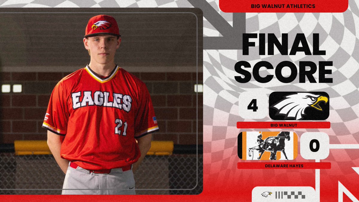 Big Walnut Varsity Baseball improves to 3-1 with a 4-0 win over Delaware Hayes.  Nick Weiss goes the distance to pick up the win for the Golden Eagles.   Next:  At Hayes on Wednesday, April 9, 2025, at 5 pm.