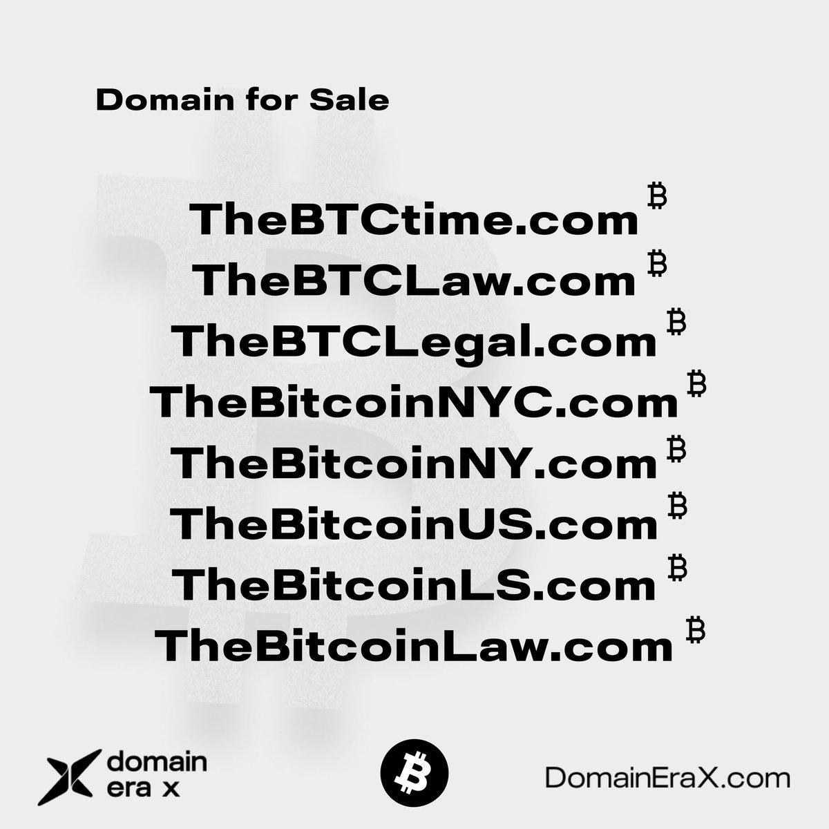 DomainStrategic's tweet photo. #The #TheBTc #TheBitcoin #BTCtime #BTC #BTCLaw #BTCLegal #TheBitcoin #Bitcoin #US #NYC #BitcoinLaw #BitcoinUS #BitcoinNYC #Crypto #domain #DomainNames #DomainName #TheBitcoinLaw #Time #LS https://t.co/nqAIIiqRIM
