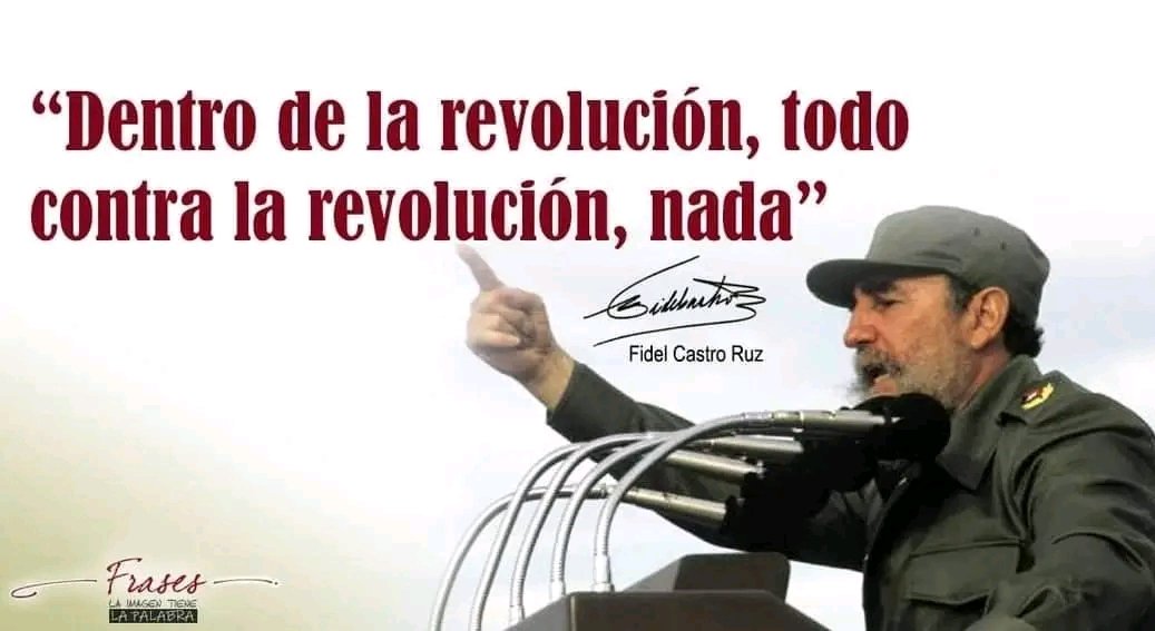 " Así como hemos estado dispuestos a morir frente al enemigo, así sabemos ser también fraternales, así sabemos ser firmes, así sabemos ser leales y así sabemos ser agradecidos con nuestros amigos"
#CubaVencerá 
#PorLasTunasLaVictoria