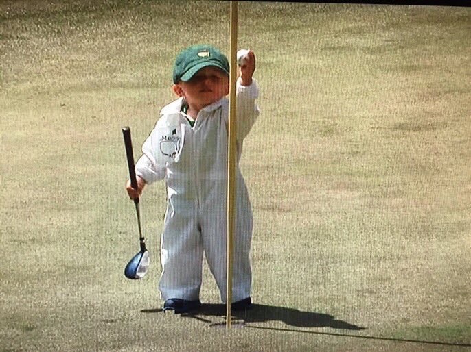 Daniel_Malone's tweet photo. Hearing my guy @Mark_Chiarelli   is back in Augusta this week and stood in line for hours to get his hands on this year’s viral Masters lawn gnome. It’s a win for the ages! #ATraditionUnlikeAnyOther https://t.co/zWHJ1g79I2