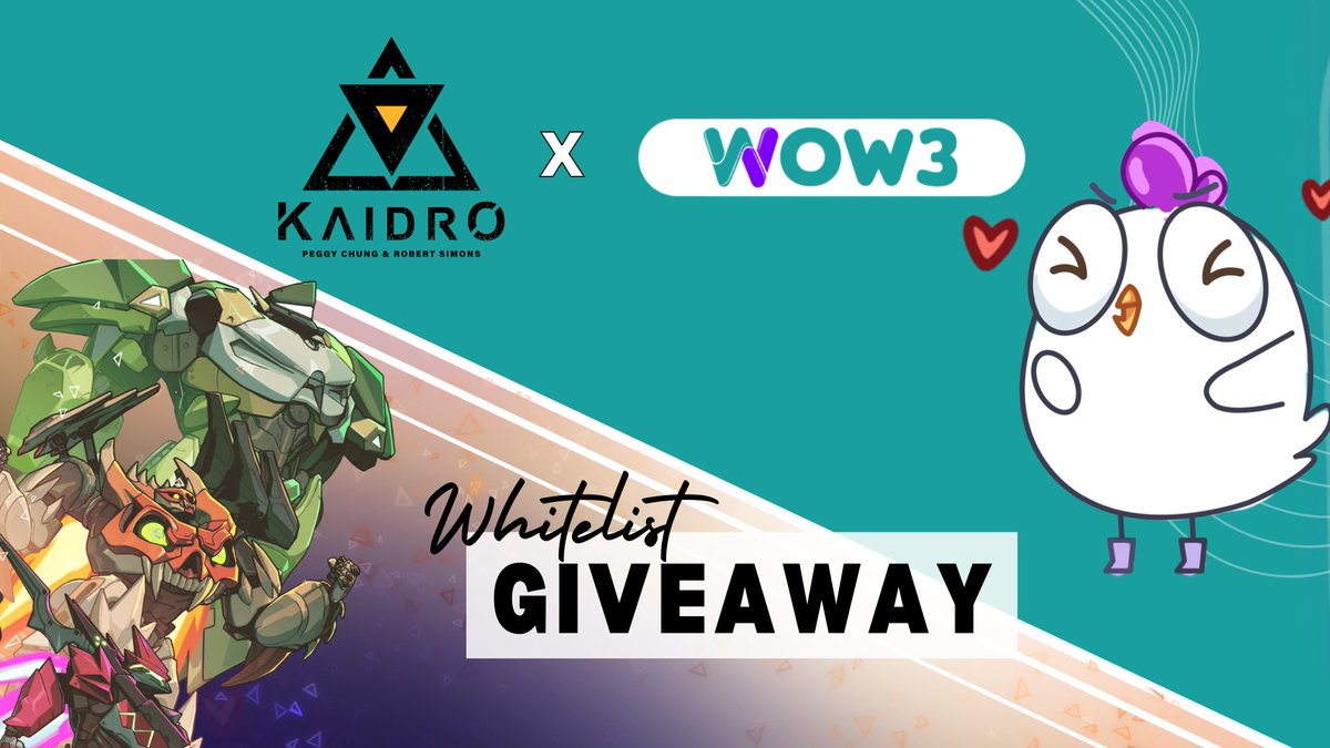 kaidrochronicle's tweet photo. 🚨 Partnership Alert! 🚨

Kaidro 🤝 Wow 3

To kick off this epic collaboration, @WOW3_Official  is giving away 100 Whitelist spots exclusively for our community for their upcoming Chika NFT Mint! 👀✨

Keep an eye on our Discord channel — our Community Manager, @_realghost_  will be revealing all the details very soon! 🛎️

💡 Heads up:
You’ll need to be at least a Sparksuit holder or a $KDR holder to be eligible. So make sure you’re geared up! 🔥