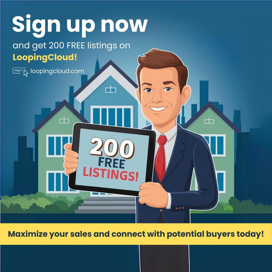 LoopingCloud's tweet image. 💼 Posting listings should be easy and FREE. That’s why realtors love LoopingCloud. 🏙️🚀 #CREPlatform #NoCostListings #SellFaster
