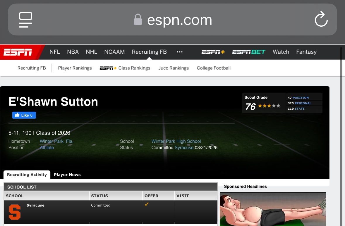 EShawn Sutton 3⭐️ATH (@eshawnsutton) on Twitter photo Blessed to be ranked the 47th ATH in the world🌎in espn…. Job isn’t finished yet <a href="/WPCatsFootball/">Winter Park Football</a> <a href="/CoachHoats/">Coach Chris Hoats</a> <a href="/B_Dyer2/">Brandon Dyer</a> <a href="/CoachDRedd/">Devin Redd</a> <a href="/Coach_2CAP/">Tommy Caporale</a> Blessed to be ranked the 47th ATH in the world🌎in espn…. Job isn’t finished yet <a href="/WPCatsFootball/">Winter Park Football</a> <a href="/CoachHoats/">Coach Chris Hoats</a> <a href="/B_Dyer2/">Brandon Dyer</a> <a href="/CoachDRedd/">Devin Redd</a> <a href="/Coach_2CAP/">Tommy Caporale</a>