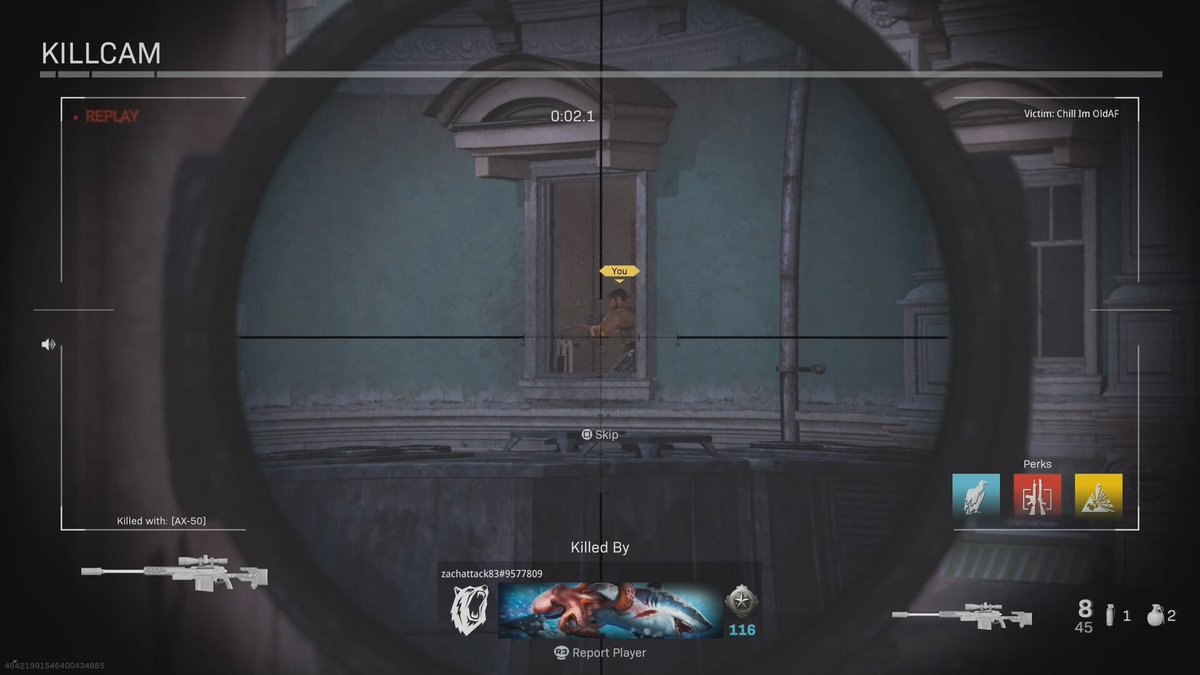 The old 1HK to the elbow strikes again in COD b/c we all know most of the bodies vital organs are in our elbows 😂
