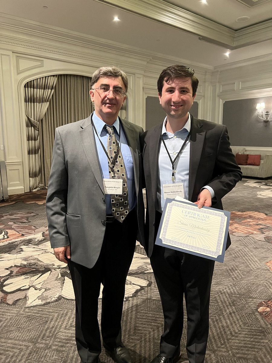 SUNY Downstate General Surgery Residency (@downstatesurg) on Twitter photo Huge congratulations to MS3 Steven Medvedovsky for winning an award at #AVAS2025 for his presentation “Facility Medicaid Payer Proportion Is Linearly Associated with Postoperative Mortality After High-Risk Surgery” 🎉 <a href="/KougiasP/">Panos Kougias MD MSc</a> Huge congratulations to MS3 Steven Medvedovsky for winning an award at #AVAS2025 for his presentation “Facility Medicaid Payer Proportion Is Linearly Associated with Postoperative Mortality After High-Risk Surgery” 🎉 <a href="/KougiasP/">Panos Kougias MD MSc</a>