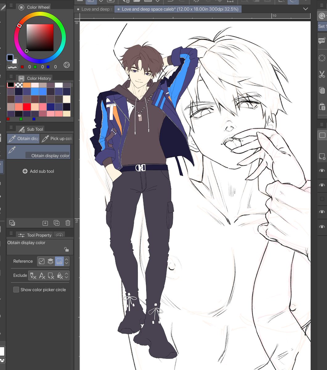 Calen WIP #LoveandDeepspace