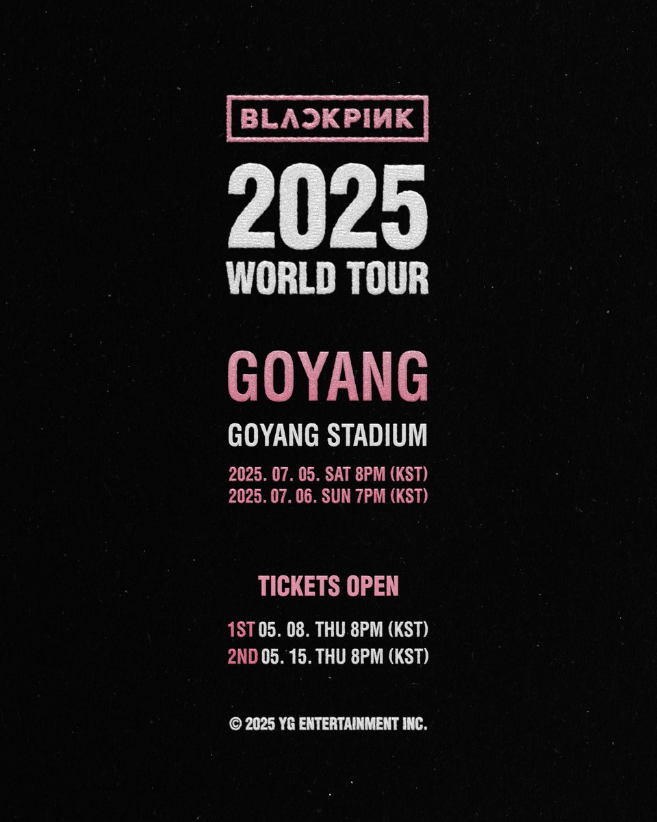 #BLACKPINK 2025 WORLD TOUR IN GOYANG

#블랙핑크 #WORLDTOUR #GOYANG #YG