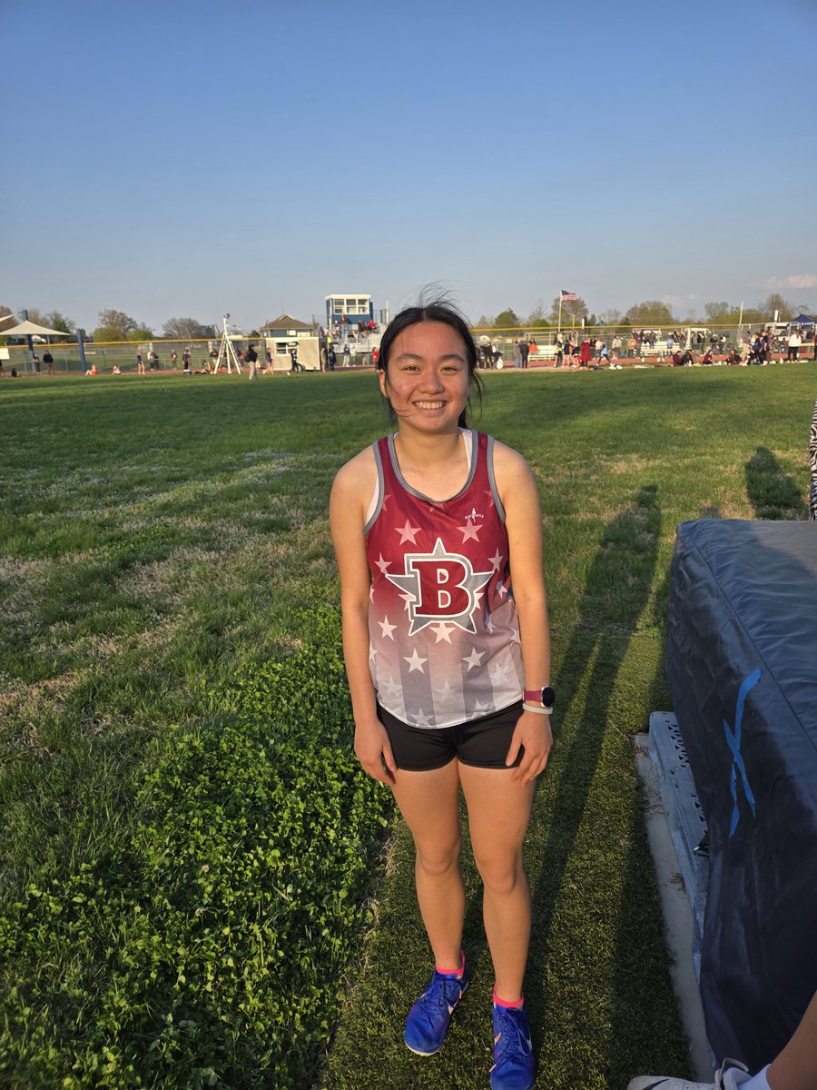 Congratulations Jennie Ren on breaking into the BCHS Top 10 in the 1600 run tonight.