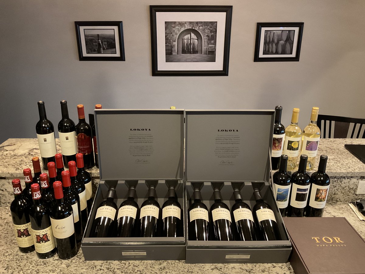 cyroof's tweet image. Spring wine shipment is like a second Christmas.  Very excited to enjoy the #Lokoya but will likely test my patience!!  #Bwise #Aperture #AlphaOmega #Mayacamas #Pride