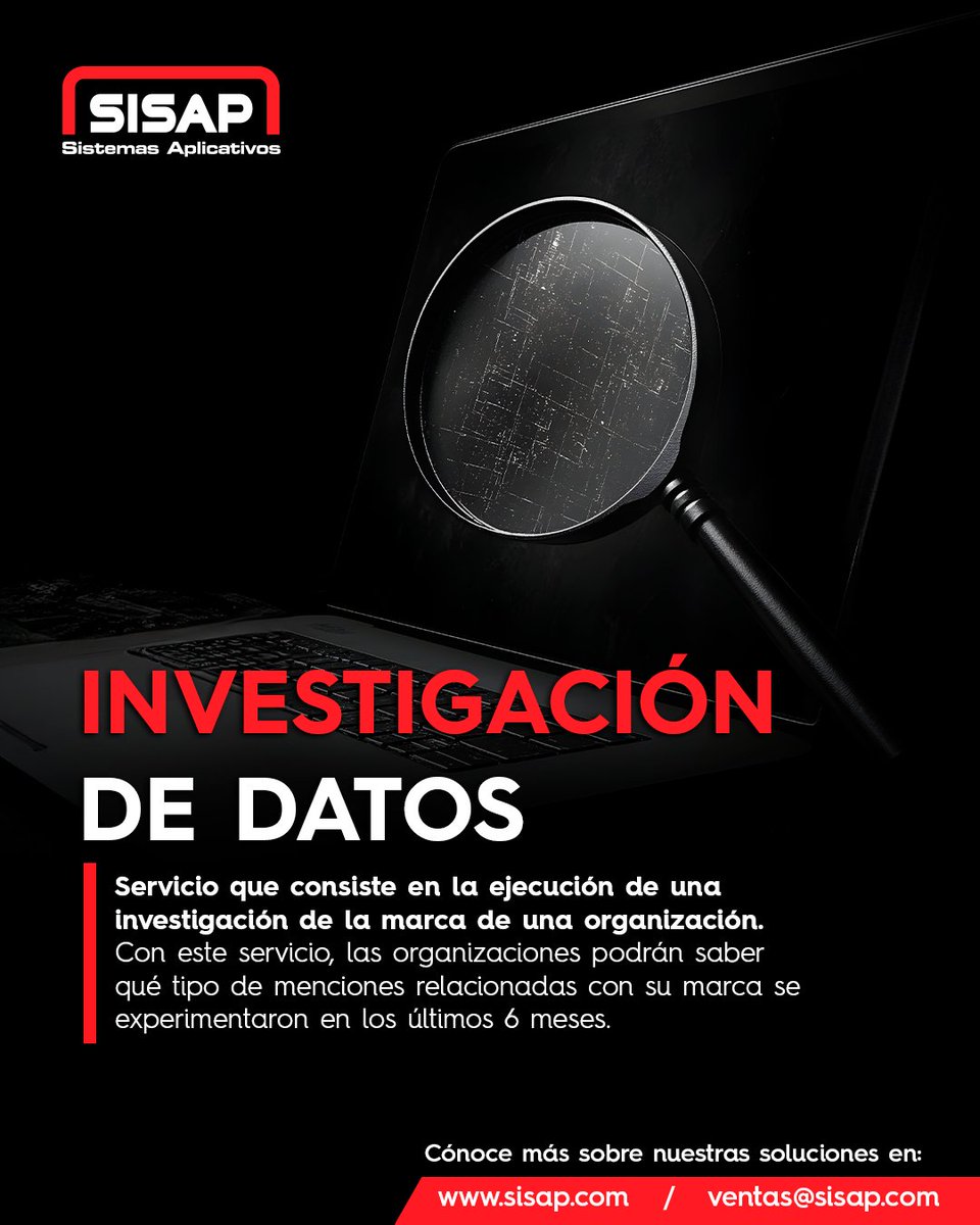 SISAP_LATAM's tweet photo. ¿Sabes qué se dice de tu marca en la red?
Con SISAP, detecta menciones críticas o riesgosas en los últimos 6 meses y actúa a tiempo.
#Ciberinteligencia #SeguridadDeMarca #makeITsecure https://t.co/G2I6cZVIgp
