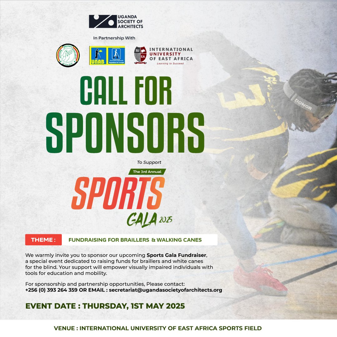 LITERRAND GROUP (@liteerrand) on Twitter photo Through us, with us , for the Fundraising for Braillers and Walking Canes.
Let's join <a href="/UgArchSociety/">Uganda Society of Architects</a> for the cause
<a href="/jibuuganda/">Jibu Uganda</a> <a href="/PepsiUganda/">Pepsi Uganda</a> <a href="/NBLUganda/">Nile Breweries Ltd</a> <a href="/NationMediaGrp/">Nation Media Group</a> <a href="/SafeBoda/">SafeBoda</a> <a href="/UNABSEC_UG/">UNABSEC</a> <a href="/TyreExpress2/">Tyre Express</a> <a href="/stanbicug/">Stanbic Bank Uganda</a> <a href="/The_UIA/">Uganda Insurers Association</a> <a href="/882SanyuFM/">88.2 Sanyu FM</a> Through us, with us , for the Fundraising for Braillers and Walking Canes.
Let's join <a href="/UgArchSociety/">Uganda Society of Architects</a> for the cause
<a href="/jibuuganda/">Jibu Uganda</a> <a href="/PepsiUganda/">Pepsi Uganda</a> <a href="/NBLUganda/">Nile Breweries Ltd</a> <a href="/NationMediaGrp/">Nation Media Group</a> <a href="/SafeBoda/">SafeBoda</a> <a href="/UNABSEC_UG/">UNABSEC</a> <a href="/TyreExpress2/">Tyre Express</a> <a href="/stanbicug/">Stanbic Bank Uganda</a> <a href="/The_UIA/">Uganda Insurers Association</a> <a href="/882SanyuFM/">88.2 Sanyu FM</a>