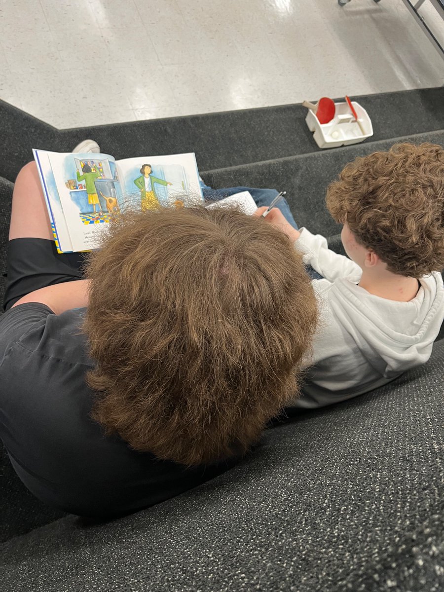 Our 9s are analyzing some of their favourite childhood books before creating their own to read with the pre-school! <a href="/LOCK_LSSD/">Lockport Middle School</a>
