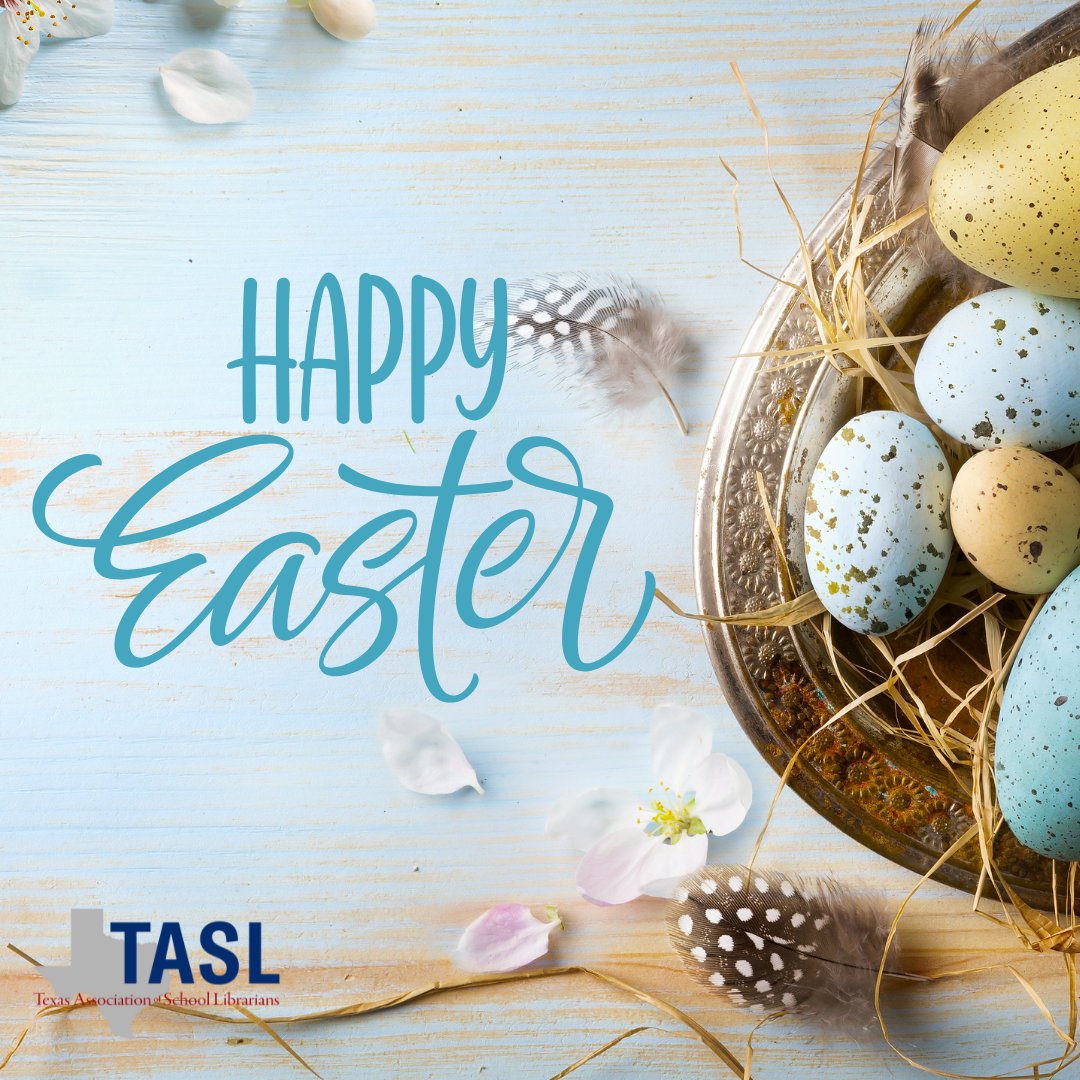 Happy Easter! 🐣📚 Wishing joy, renewal, and a season filled with great books and bright beginnings. #Easter #TxASL #SchoolLibraries