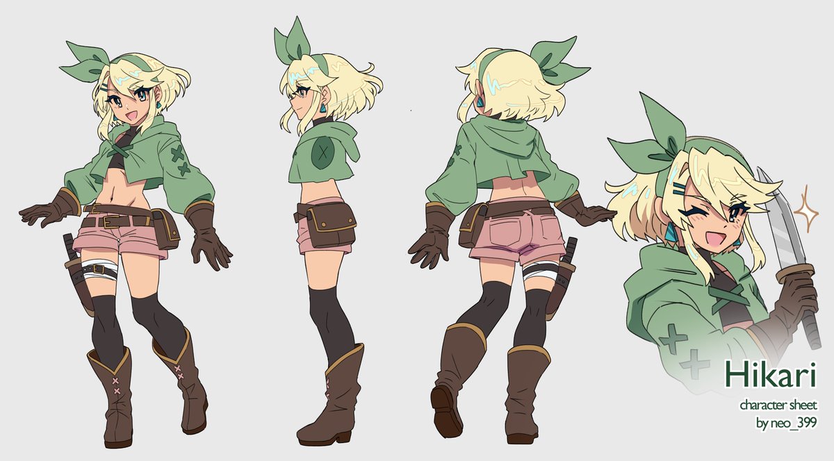 Character sheet for Hikari🗡