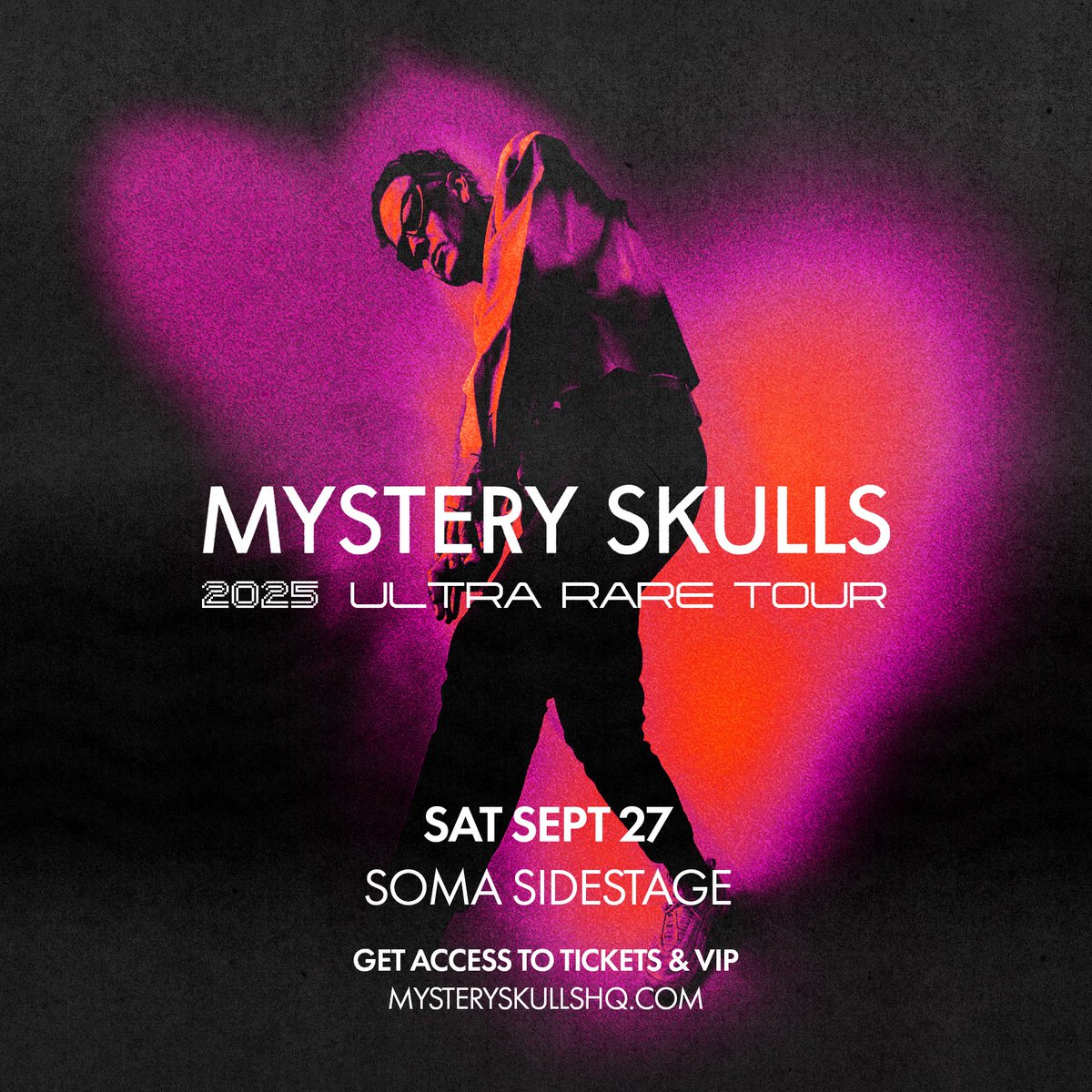 SOMA San Diego (@somasd) on Twitter photo ON SALE NOW 👾 Don’t miss <a href="/MysterySkulls/">Mystery Skulls</a> on the sidestage Sat Sept 27th 🎟️ bit.ly/4ibn9e8 ON SALE NOW 👾 Don’t miss <a href="/MysterySkulls/">Mystery Skulls</a> on the sidestage Sat Sept 27th 🎟️ bit.ly/4ibn9e8