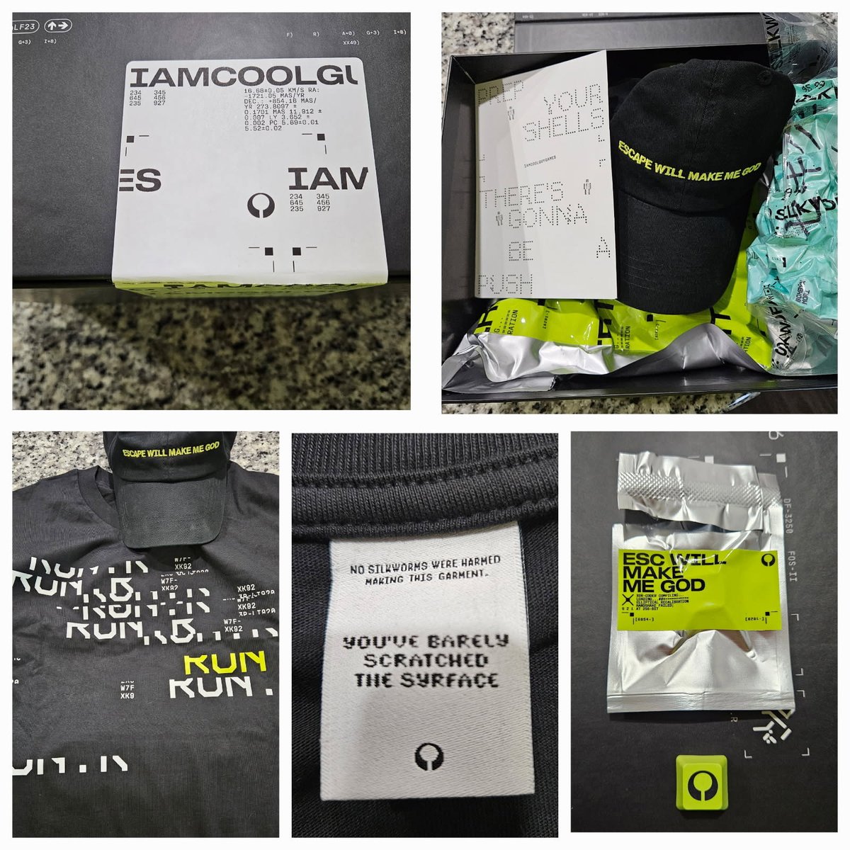 Thanks <a href="/Bungie/">Bungie</a> for the <a href="/MarathonTheGame/">Marathon</a> package! One of the coolest boxes ever. Very clever with the esc keycap. I see what you did there 👀

ESCAPE WILL MAKE ME GOD     #ad