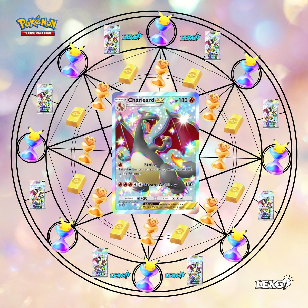 Buenos noches entrenadores 
           🕯️ 🕯️ 🔄
      🕯️   🍀   🕯️ 
            Ritual
Comparte este post para aumentar tus 

posibilidades de obtener a 

Charizard shiny en Pokémon TCG 

Pocket. ¡Buena suerte! ポケポケ

#PokemonTCGPocket

Créditos <a href="/lexielpzc/">Spz | Lexie</a>