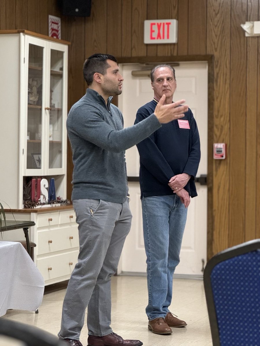 JayCostaUSA's tweet photo. Speaking tonight to the Closter Republican Club about how we are going to flip Bergen County and New Jersey from 🟦 ➡️ 🟥. 

#bergencounty #closternj #nj #newjersey #politics https://t.co/yiRSU15pTN