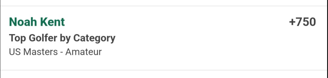 If Jonathan Smart is indeed going to be on the bag for Noah Kent, this seems like a big (yet volatile) misprice. I'm in