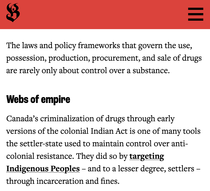 contributed to this piece about the drug war's omnipresence (and how resistance should reflect that) feat. Naja, Nesa, and led by my friend Anmol who has worked to organize a Panjabi-language committee to challenge racist abandonment in Surrey #toxicdrugs
x.com/briarpatchmag/…