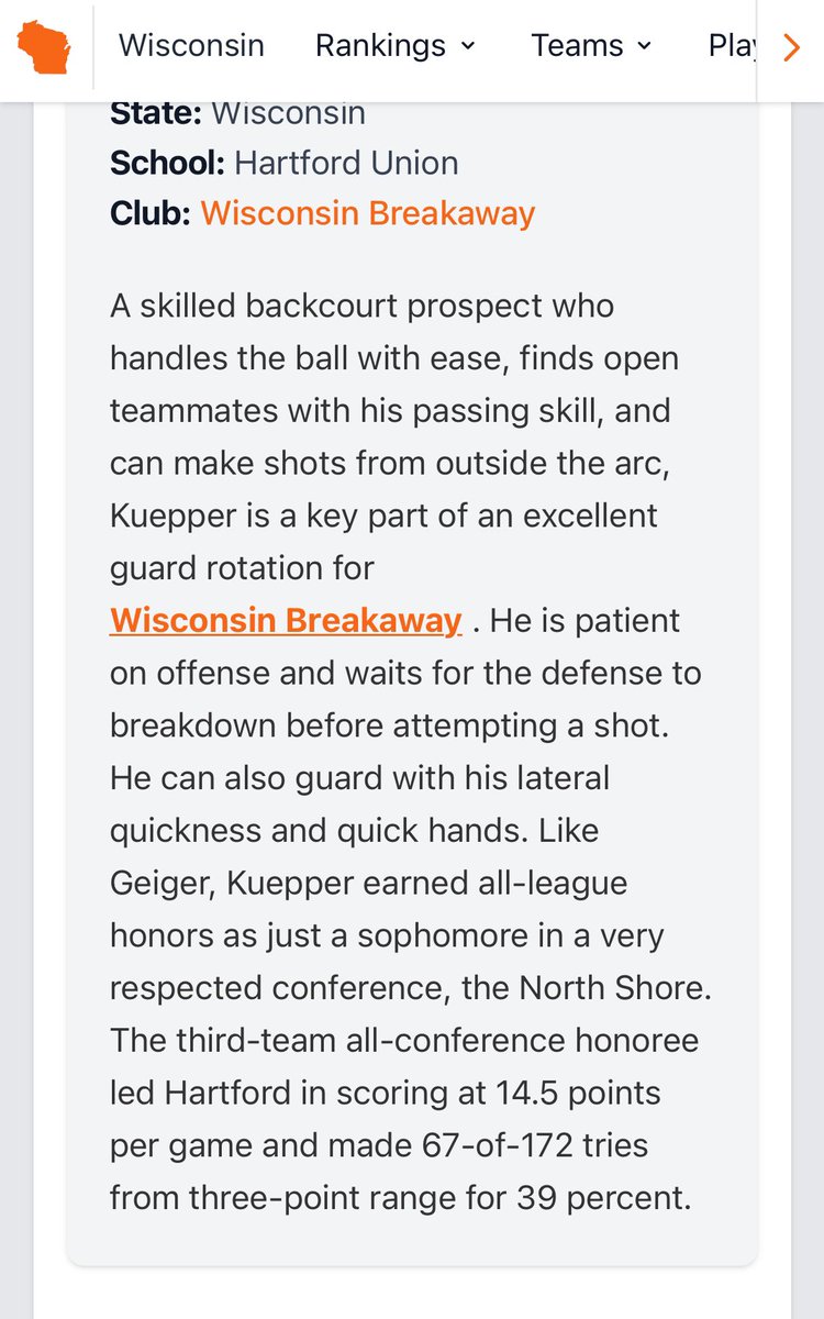 Alex Kuepper (@akuepper10) on Twitter photo Thanks for the write up! It was a fun first weekend! <a href="/WisBBYearbook/">Mark Miller</a> <a href="/WIBreakaway/">Wisconsin Breakaway</a>
x.com/wisbbyearbook/… Thanks for the write up! It was a fun first weekend! <a href="/WisBBYearbook/">Mark Miller</a> <a href="/WIBreakaway/">Wisconsin Breakaway</a>
x.com/wisbbyearbook/…