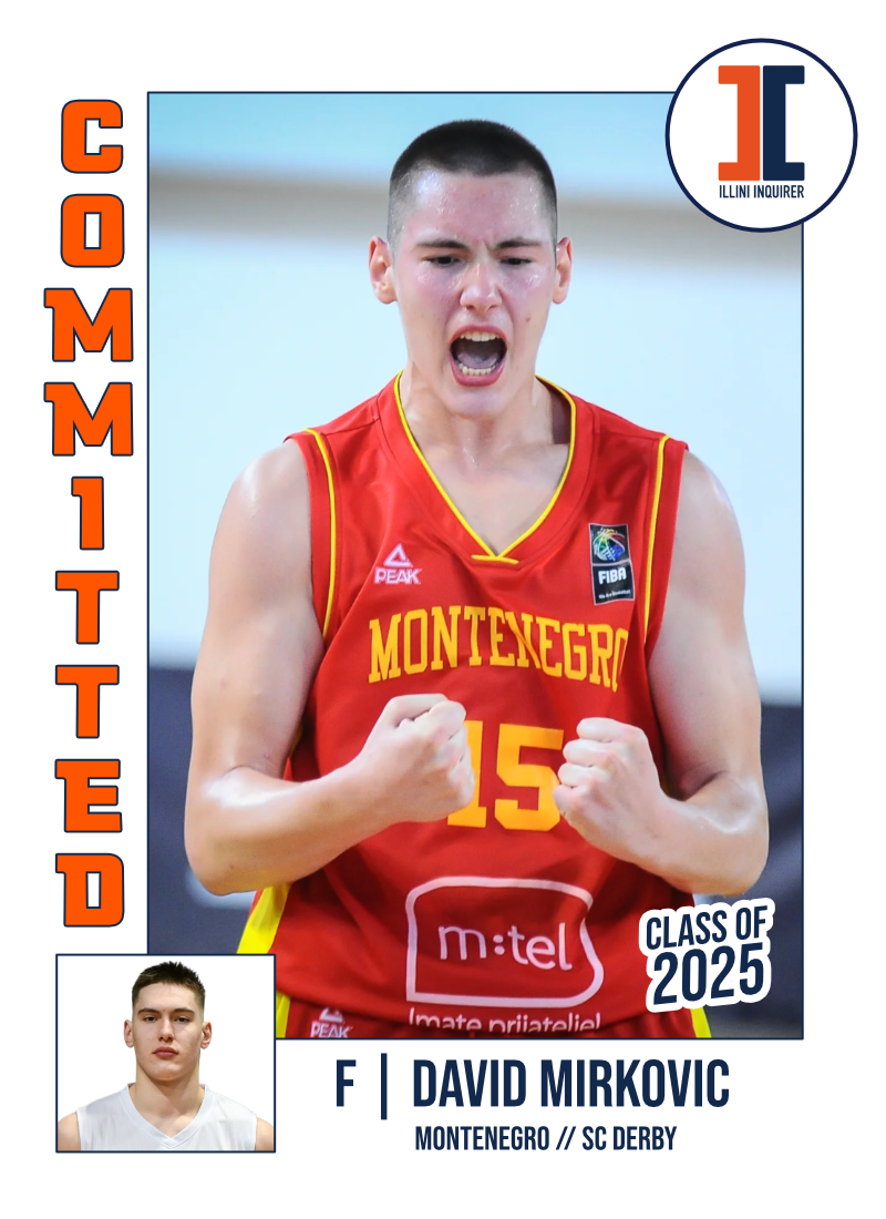 COMMIT: #illini land Montenegro forward David Mirkovic, one of the top international 2025 prospects who adds strength and skill to the Illini frontcourt

Why it matters &amp; how he fits: 247sports.com/college/illino…