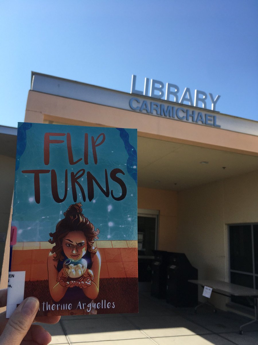I heard it’s #nationallibraryweek! <a href="/saclib/">Sacramento Public Library</a> #carmichaelbranch has been a harbor in all kinds of storms, a supporter of my work and the reason my kids always feel at home around books. I love our #library and can’t imagine our life without it. #flipturns #firsttofind #kidlit #mglit