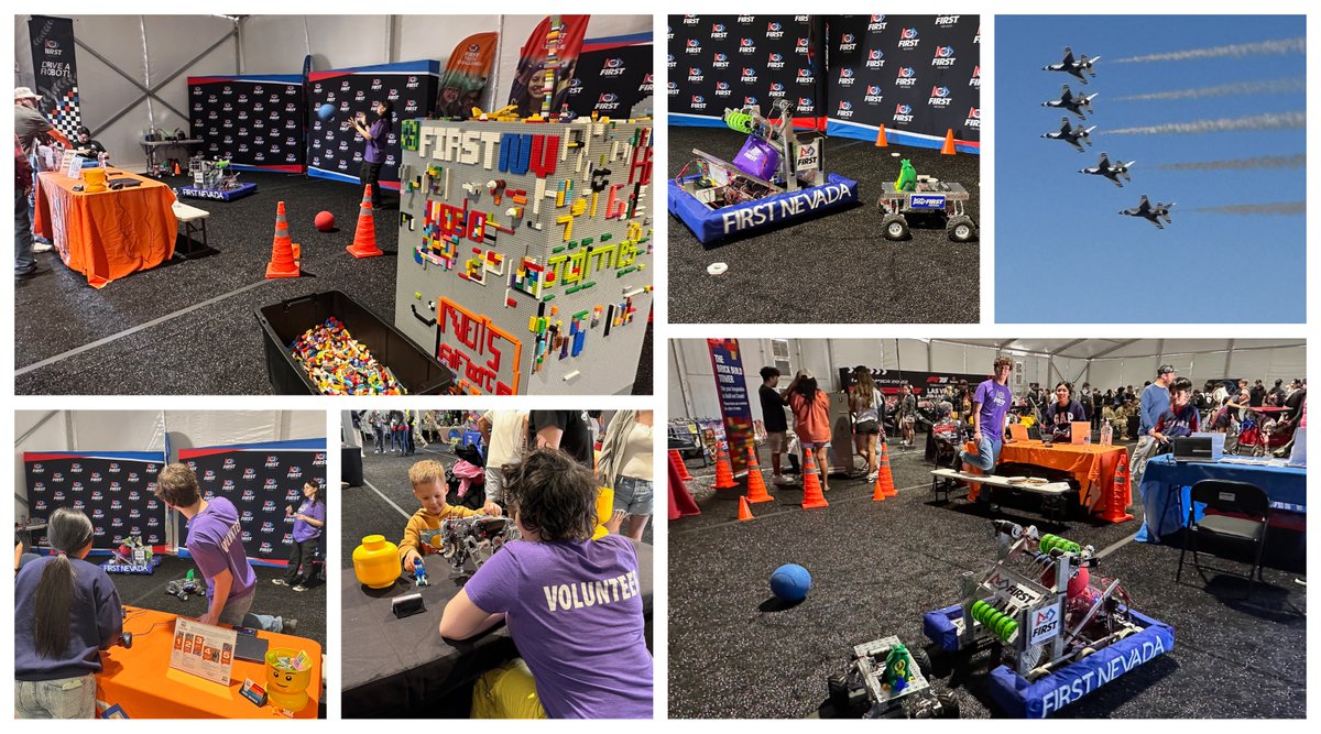 Big thanks to Nellis Air Force Base for having us at the Inspire Festival during the Aviation Nation Air Show! ✈️🚗🤖FIRST Nevada loved showcasing FIRST programs and letting kids drive robots. Shoutout to FRC 3009, the High Scalers, for inspiring the future! 🙌