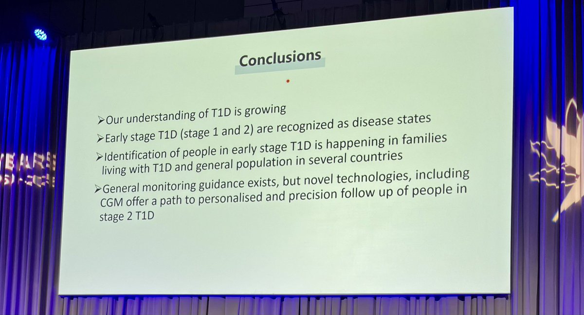 Dr. Alice Cheng (@aliceyycheng) on Twitter photo >18% time above 140mg/dL (7.8 mmol/L) on CGM = predictor of progressing to Stage 3 T1D among those with stage 2 T1D with sensitivity and specificity ~71%. But remember early T1D is variable disease with fluctuations between dys- and euglycemia. #IDF2025 <a href="/IntDiabetesFed/">Int. Diabetes Fed.</a> >18% time above 140mg/dL (7.8 mmol/L) on CGM = predictor of progressing to Stage 3 T1D among those with stage 2 T1D with sensitivity and specificity ~71%. But remember early T1D is variable disease with fluctuations between dys- and euglycemia. #IDF2025 <a href="/IntDiabetesFed/">Int. Diabetes Fed.</a>