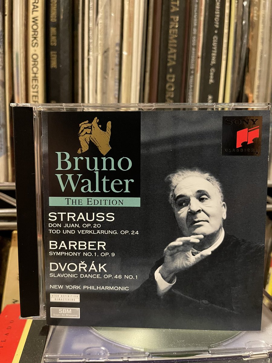 #NowPlaying Barber, Sinfonía No. 1, Op. 9 <a href="/nyphil/">New York Philharmonic</a> Bruno Walter, director, en Bruno Walter The Edition #cd <a href="/sonyclassical/">Sony Classical</a> 1945-1995