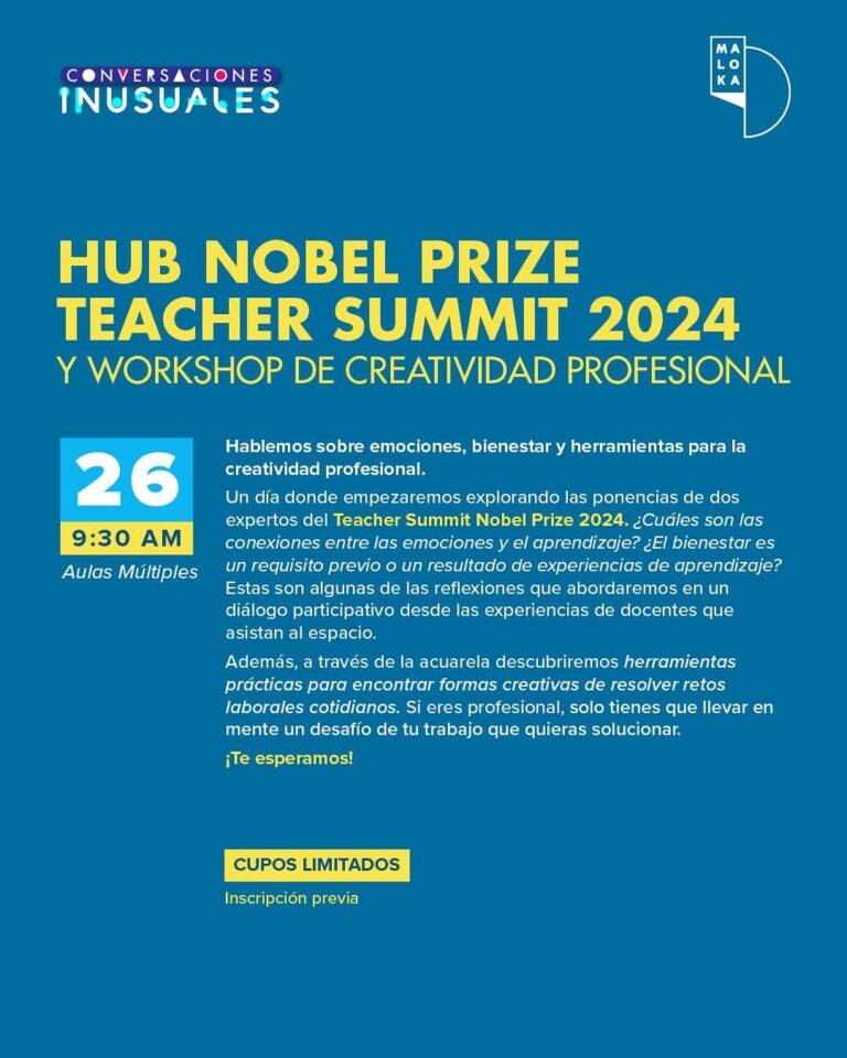 Invitación. El próximo 26 de abril, el emblemático Maloka Museo Interactivo abrirá sus puertas a una experiencia educativa única en Colombia: el Hub Nobel Prize Teacher Summit.
Vía <a href="/Garrapatudo/">JOSÉ DE JESÚS PRIETO 🟣</a> emisora al servicio de la gente. 

garrapatudo.com/2025/04/07/ins…