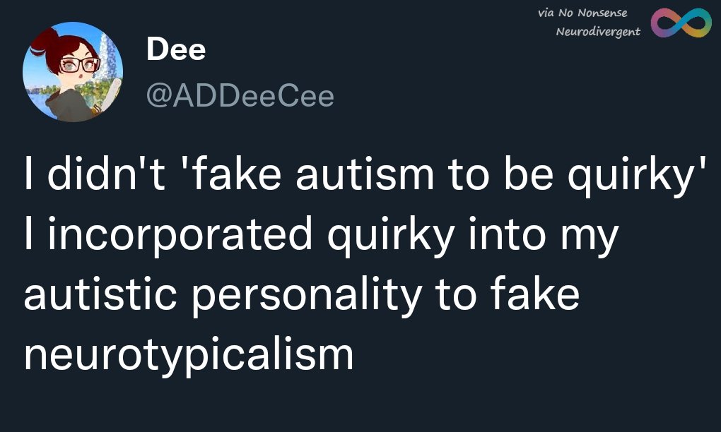 No Nonsense Neurodivergent (@nononsensend) on Twitter photo 
