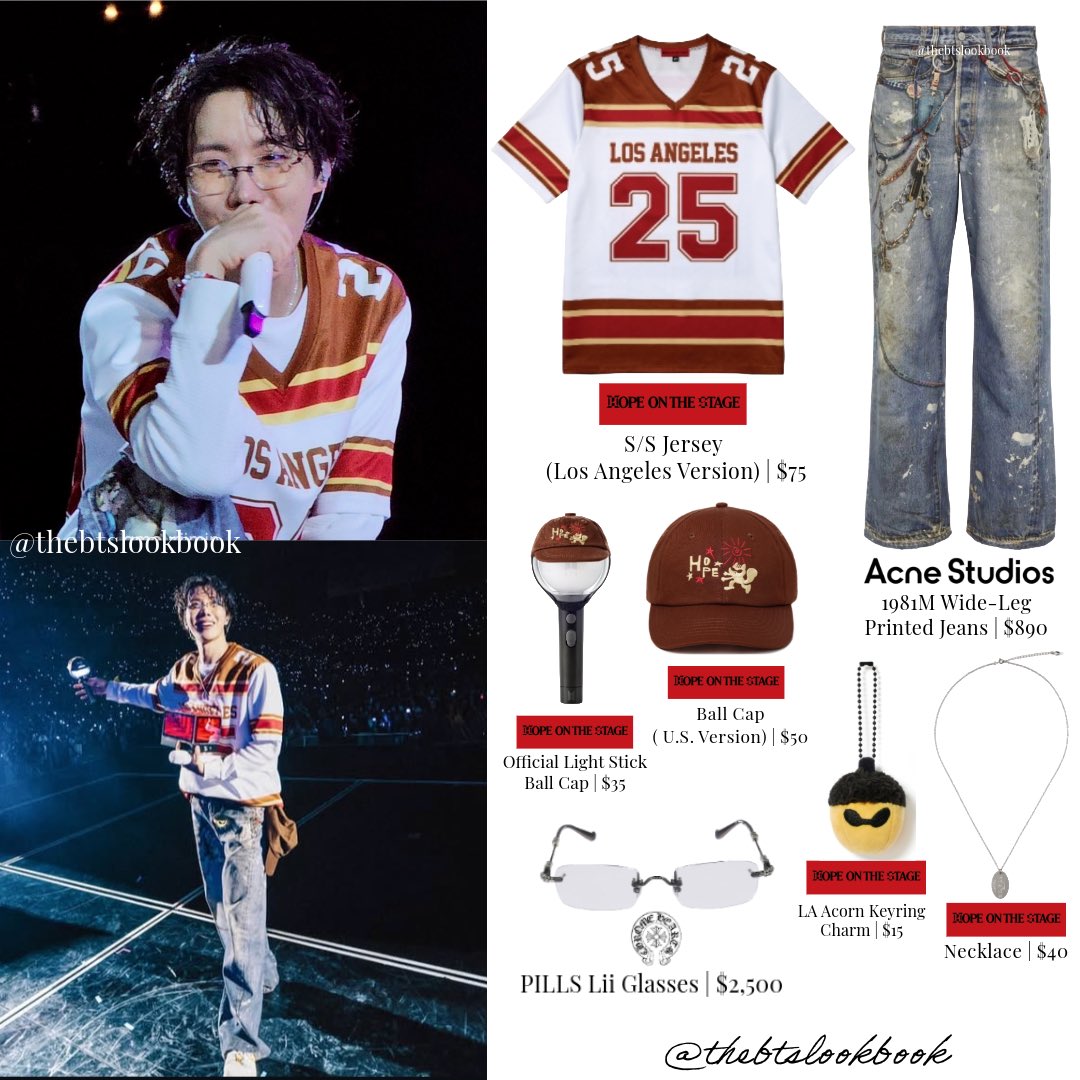 J-hope wearing “Hope on the Stage” Merch and @acnestudios “1981 M