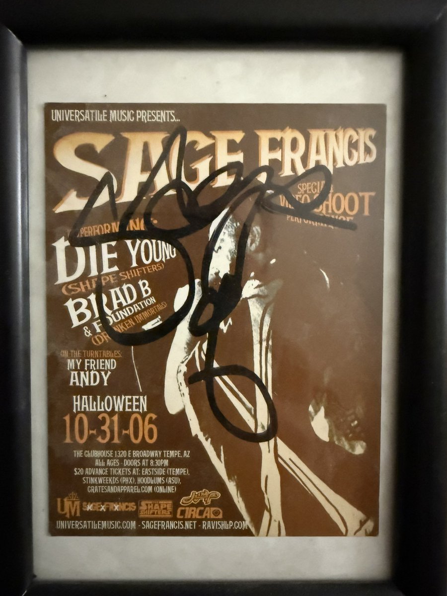 SkyWriterAz's tweet image. I miss @SageFrancis in AZ for Halloween shows 💯💯