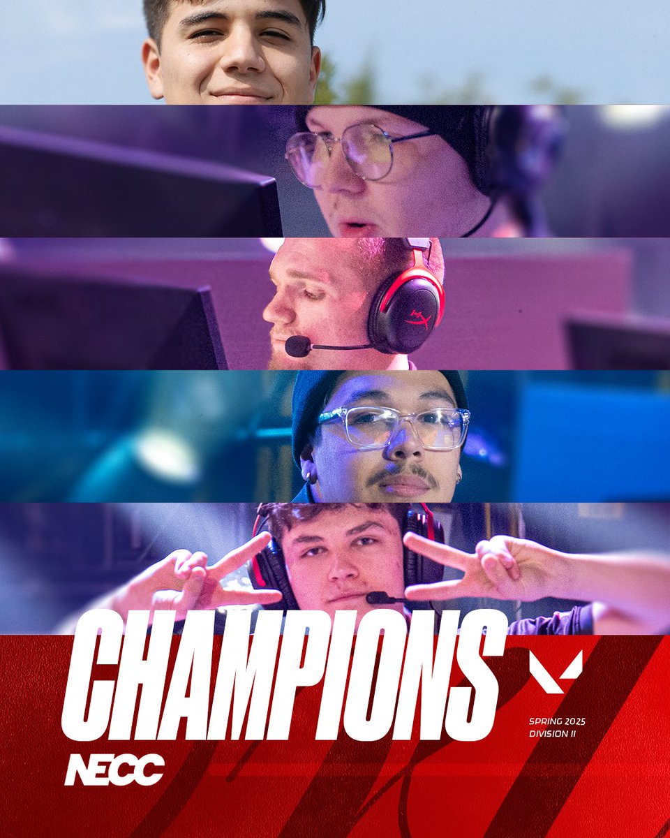 Valorant Prophecy are your NECC DII WEST-CENTRAL CHAMPIONS! 🏆

- <a href="/Smilefinger/">Smile</a> 
- <a href="/atlas9_9/">atlas</a> 
- <a href="/BilGoatt/">William</a> 
- <a href="/gio02x/">gio</a> 
- <a href="/chqsefps/">chqse</a> 

This marks the second NECC DII Championship in a row from a CU Val Academy roster, and the second program championship in one day!