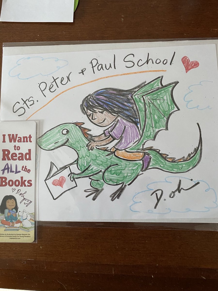 Thank you author/illustrator Debbie Ridpath Ohi for sending this incredible drawing to our students ⁦<a href="/PeterandPaulCS/">Sts. Peter and Paul Elementary School</a>⁩. You can check out more of ⁦<a href="/inkyelbows/">Debbie Ridpath Ohi</a>⁩ work on Bluesky bsky.app/profile/debbie…