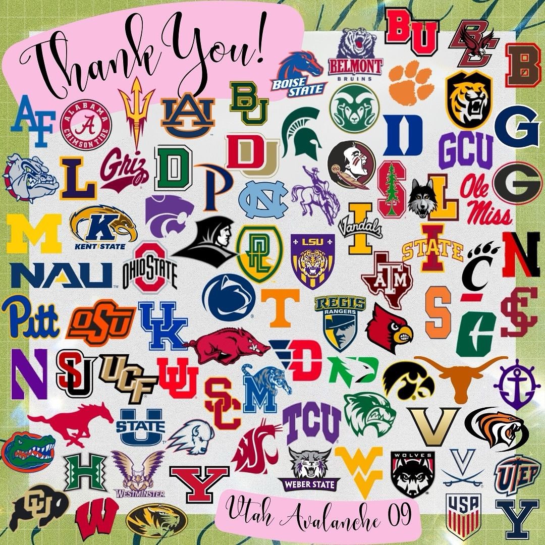 Avalanche U16 ECNL || 2009 || Class of 2027 / 2028 (@avalanche09ecnl) on Twitter photo Another massive 𝕋ℍ𝔸ℕ𝕂 𝕐𝕆𝕌 to all the colleges and scouts that came to our games this weekend. We appreciate you stopping by & can’t wait to start talking to you soon‼️ #ECNLPHX <a href="/ImYouthSoccer/">ECNL/GA/Recruiting/College Soccer</a> <a href="/ImCollegeSoccer/">College Soccer Truth ™</a> Another massive 𝕋ℍ𝔸ℕ𝕂 𝕐𝕆𝕌 to all the colleges and scouts that came to our games this weekend. We appreciate you stopping by & can’t wait to start talking to you soon‼️ #ECNLPHX <a href="/ImYouthSoccer/">ECNL/GA/Recruiting/College Soccer</a> <a href="/ImCollegeSoccer/">College Soccer Truth ™</a>