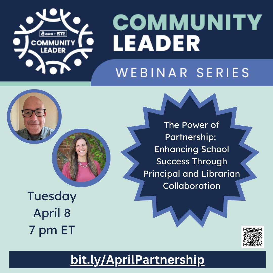 Sean Gaillard (@smgaillard) on Twitter photo The countdown is on!
Still time to sign up for the FREE #CommunityLeader webinar I’m co-leading with the amazing <a href="/Andrea_Trudeau/">Andrea Trudeau, Ph.D.</a>.
It’s all about connection, collaboration & edu-partnerships. Bring your crew!
Tues, April 8 | 7PM ET
bit.ly/AprilPartnersh…
#LeadershipRiffs The countdown is on!
Still time to sign up for the FREE #CommunityLeader webinar I’m co-leading with the amazing <a href="/Andrea_Trudeau/">Andrea Trudeau, Ph.D.</a>.
It’s all about connection, collaboration & edu-partnerships. Bring your crew!
Tues, April 8 | 7PM ET
bit.ly/AprilPartnersh…
#LeadershipRiffs