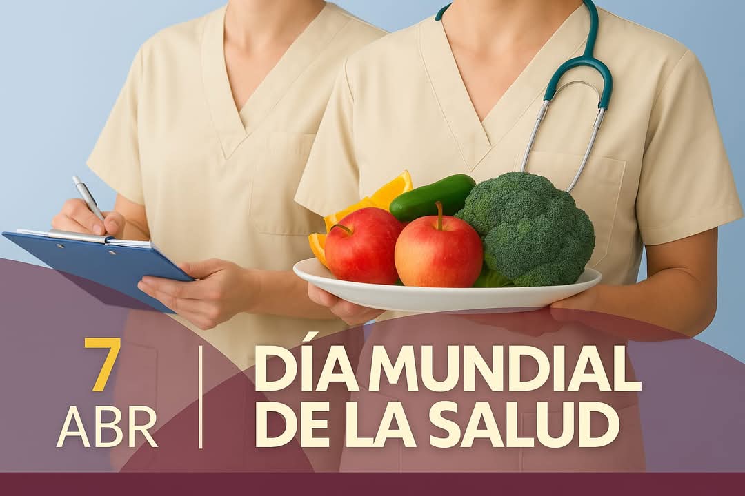 Hoy, 7 de abril, conmemoramos el Día Mundial de la Salud.
Este año, reflexionamos sobre la importancia de construir un mundo más justo y saludable para todos.
🥗 Como nutricionistas, promovemos la equidad en el acceso a una alimentación saludable y sostenible.