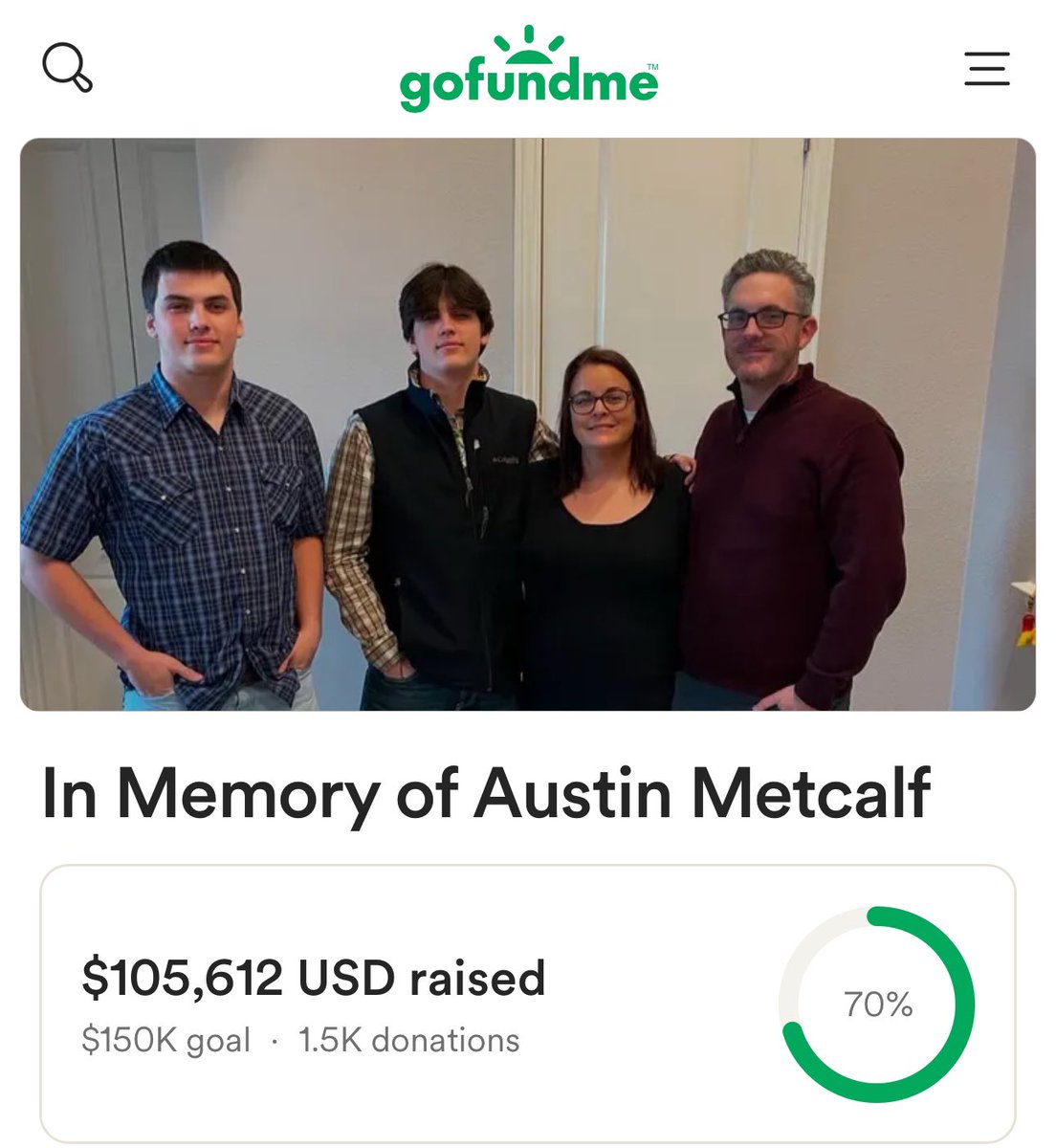 Antunes1's tweet image. Murderer Karmelo Anthony has received twice as much in donations as the family of his victim, Austin Metcalf. 

Something is seriously wrong in America.