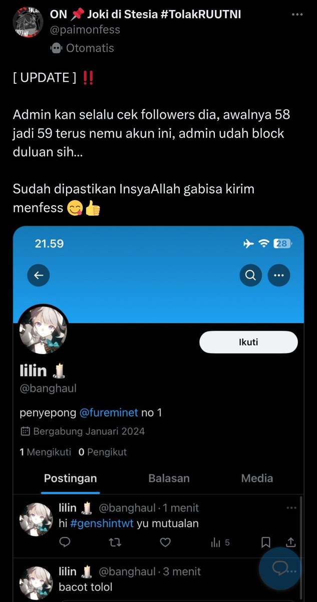 skumarv_'s tweet photo. Maaf min pmf aku ambil postingan lama soalnya akun lilin sebelumnya udah ke sus. Ama jejak digital dari mutual maaf bget nyolong 😭😭

Sekilas dn si lilin lama sama yang baru ni sama. Merasa Dejavu wak pas aisal ngerusuh lagi di base 😭😭😭 https://t.co/ABMIpGrr0E