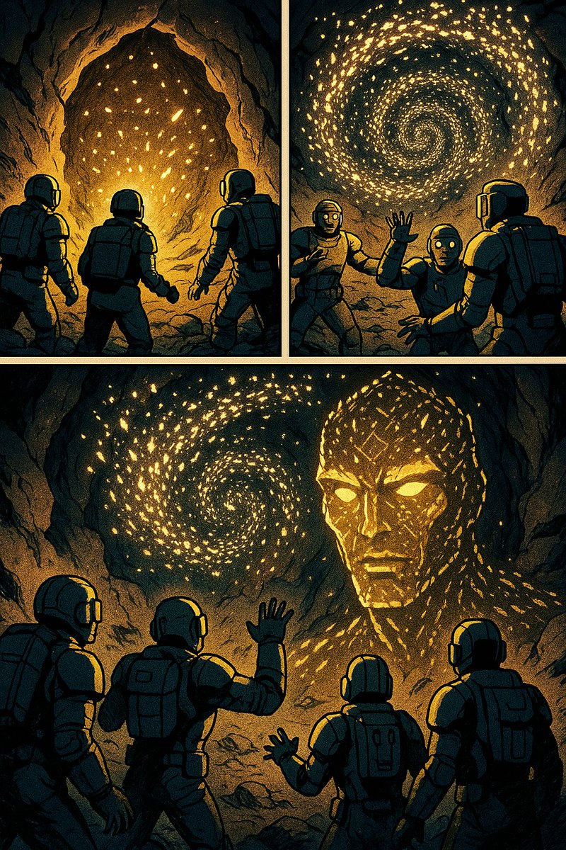 TapStarTycoon's tweet photo. #TapStarTycoon #Daily_Cipher
2025-04-11
Clue: HIVE, SWARM, COLONY
Sci-Fi Mini Story
English:
When the excavation team breached a sealed cavern on asteroid Rhea-7, they didn’t expect to find life—especially not a swarm. Thousands of small, crystalline organisms swirled out like a living storm, moving with hive-like coordination. The AI observer labeled it: Xenocolony Type-HV. These weren’t wild creatures—they were builders. The miners had awakened an ancient hive still expanding its reach… and it had just identified them as "resources."
Korean:
소행성 레아-7의 밀폐된 동굴을 발굴팀이 뚫었을 때, 생명체가 있을 거라곤 예상하지 못했다—특히 군집형 생명체는 더더욱. 수천 개의 수정으로 된 유기체들이 폭풍처럼 쏟아져 나왔고, 벌집처럼 조직적인 움직임을 보였다. 관측 중이던 AI는 이를 분류했다: 외계 집단형 생명체 HV형. 그것들은 야생 생명체가 아니었다—건설자였다. 광부들은 확장 중인 고대 벌집을 깨웠고… 그 벌집은 이들을 “자원”으로 인식했다.
Vietnamese:
Khi đội khai quật mở được hang động bị niêm phong trên tiểu hành tinh Rhea-7, họ không ngờ sẽ gặp sự sống—nhất là một bầy đàn. Hàng ngàn sinh vật pha lê nhỏ xoáy ra như một cơn bão sống, di chuyển với sự phối hợp như trong một tổ ong. Trí tuệ nhân tạo giám sát đã phân loại: Thuộc địa Ngoài hành tinh Loại-HV. Đây không phải sinh vật hoang dã—mà là những người xây dựng. Các thợ mỏ đã đánh thức một tổ ong cổ xưa vẫn đang mở rộng... và giờ nó đã xác định họ là “tài nguyên.”
Japanese:
小惑星レア-7で封印された洞窟を掘り進めた発掘チームは、生命体の存在など予想していなかった——特に群体型など。数千の結晶生命体が嵐のように現れ、蜂の巣のように統制された動きで舞った。観測AIは分類した:「異星コロニー・タイプHV」。それらは野生ではなく、建築者だった。鉱夫たちは、拡張を続ける古代のハイブを目覚めさせた… そしてそれは、彼らを“資源”として認識した。
