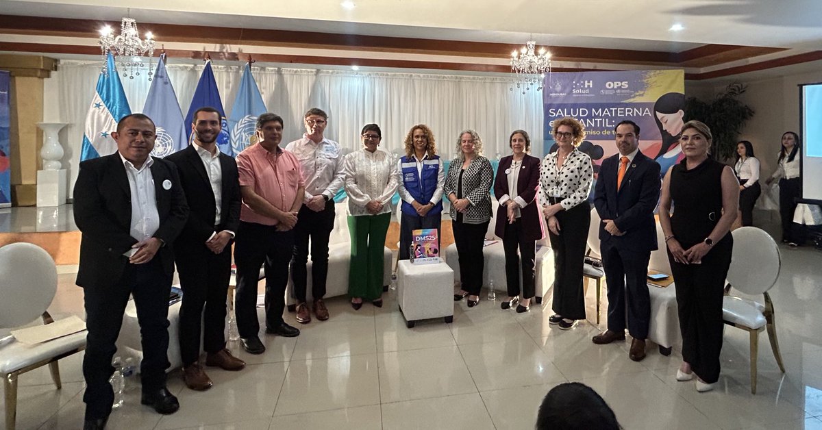 gracias a <a href="/OPSOMS_Honduras/">@OPSOMS_Honduras</a> por la invitacion a participar en el panel “Inversión en salud materna e infantil: construyendo futuros resilientes" un gusto acompañar a personas tan comprometidas con la salud en 🇭🇳.
