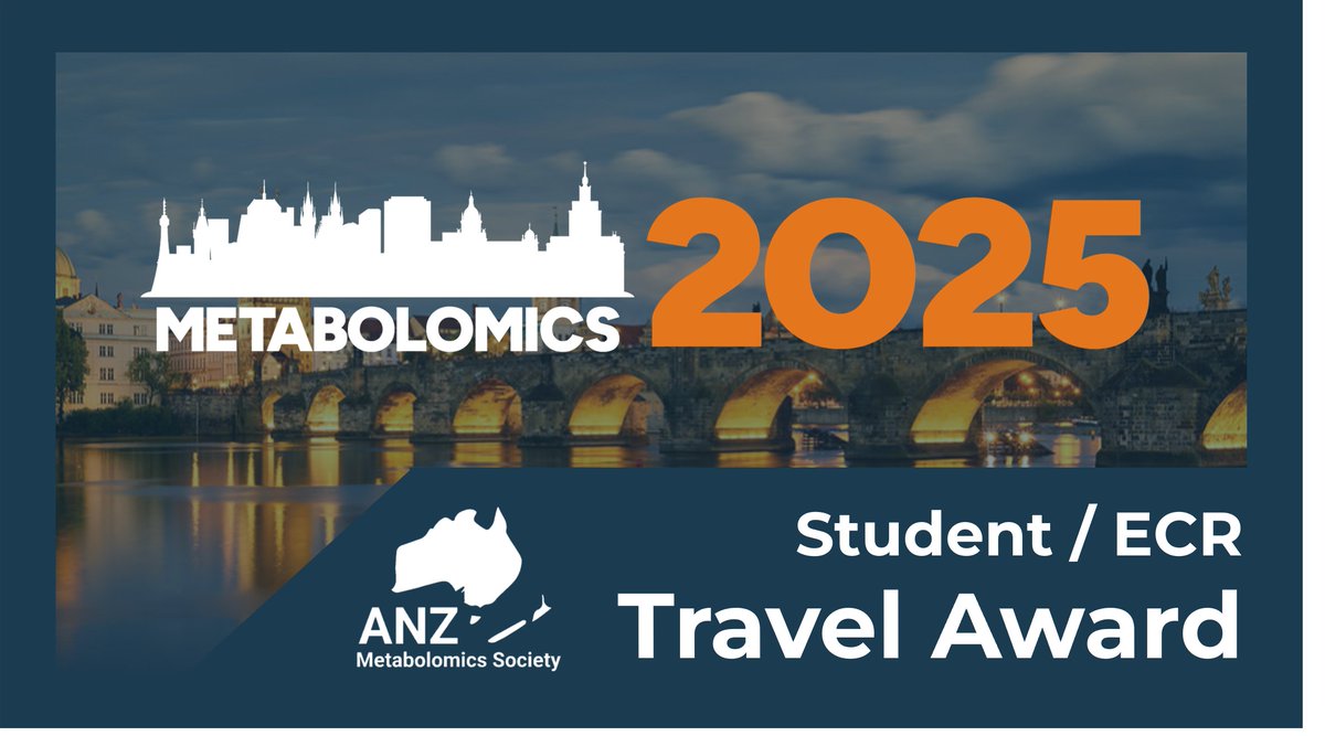 🎉 Calling all #Metabolomics students &amp; ECRs!

We're offering a $500 AUD travel grant to support attendance at #Metabolomics2025 in Prague 🇨🇿

🕛 Apply by April 20, 2025 (AEST)

👉 tinyurl.com/metabolomics20…

#ANZMetSoc #TravelGrant #Student #ECR