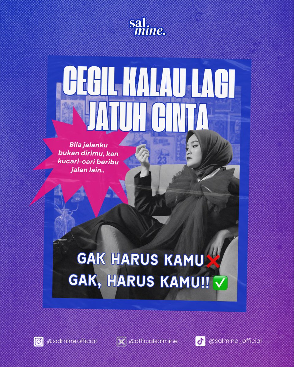 OfficialSalmine's tweet image. Gak harus kamu❌ 
gak, Harus kamu!!!!!✅ 

youtu.be/Y9clvgERymY?si…