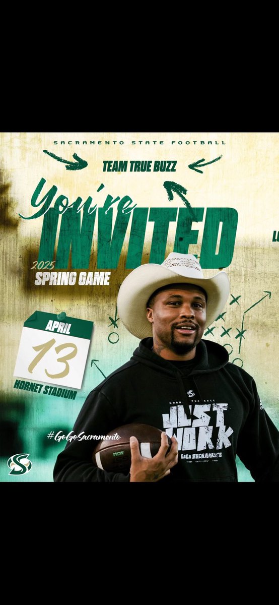 Davis Crumrine (@daviscrumrine) on Twitter photo Thanks for the spring game invite <a href="/SacHornetsFB/">Sac State Football</a>!
<a href="/TreyHaverty/">Trey Haverty</a> <a href="/OldSchoolQB/">OldSchoolQB</a> <a href="/JoshNeiswander/">Josh Neiswander</a> <a href="/GregJohnston67/">Coach Greg Johnston</a> @ColbyCameronBA <a href="/TrueBuzzFB/">True Buzz Athletics</a> Thanks for the spring game invite <a href="/SacHornetsFB/">Sac State Football</a>!
<a href="/TreyHaverty/">Trey Haverty</a> <a href="/OldSchoolQB/">OldSchoolQB</a> <a href="/JoshNeiswander/">Josh Neiswander</a> <a href="/GregJohnston67/">Coach Greg Johnston</a> @ColbyCameronBA <a href="/TrueBuzzFB/">True Buzz Athletics</a>