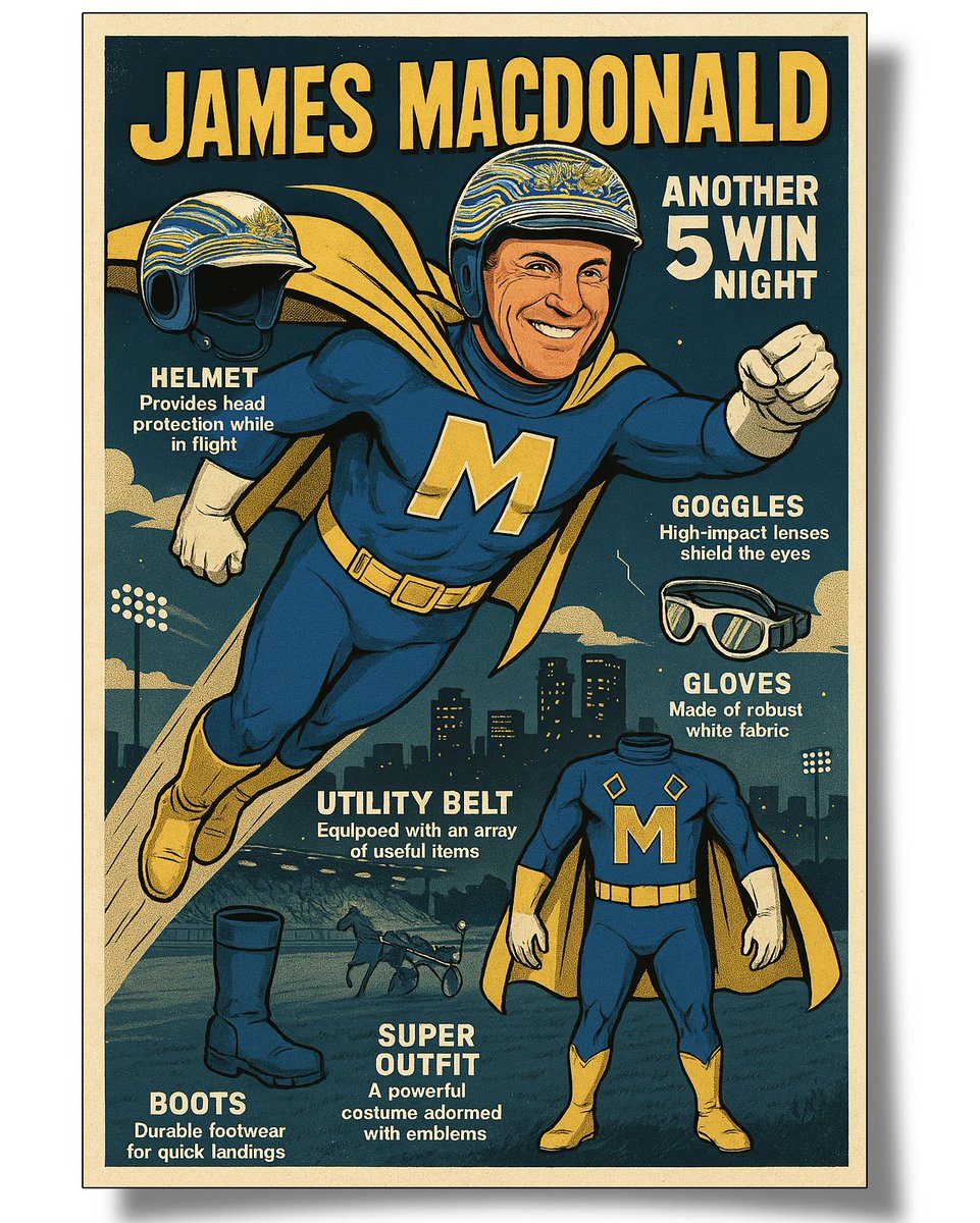 Woodbine Photos (@woodbinephotos) on Twitter photo James MacDonald, the leading driver @woodbinesb grabbed 5 more wins on Monday night, bringing his total to 88 for the year… so far... James MacDonald, the leading driver @woodbinesb grabbed 5 more wins on Monday night, bringing his total to 88 for the year… so far...