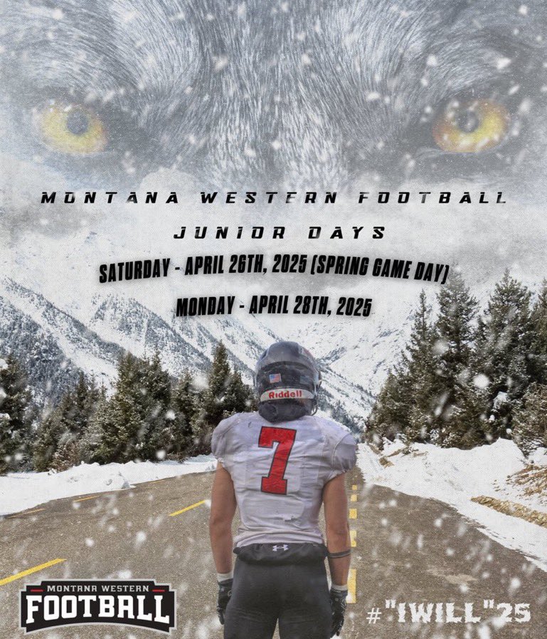 Thank you <a href="/CoachHurd54/">Justin Hurd</a> for the invite to @UMWFootball junior day. 
<a href="/MrBurton09/">Jason Burton</a> 
<a href="/OwyheeFB/">Owyhee Football</a>